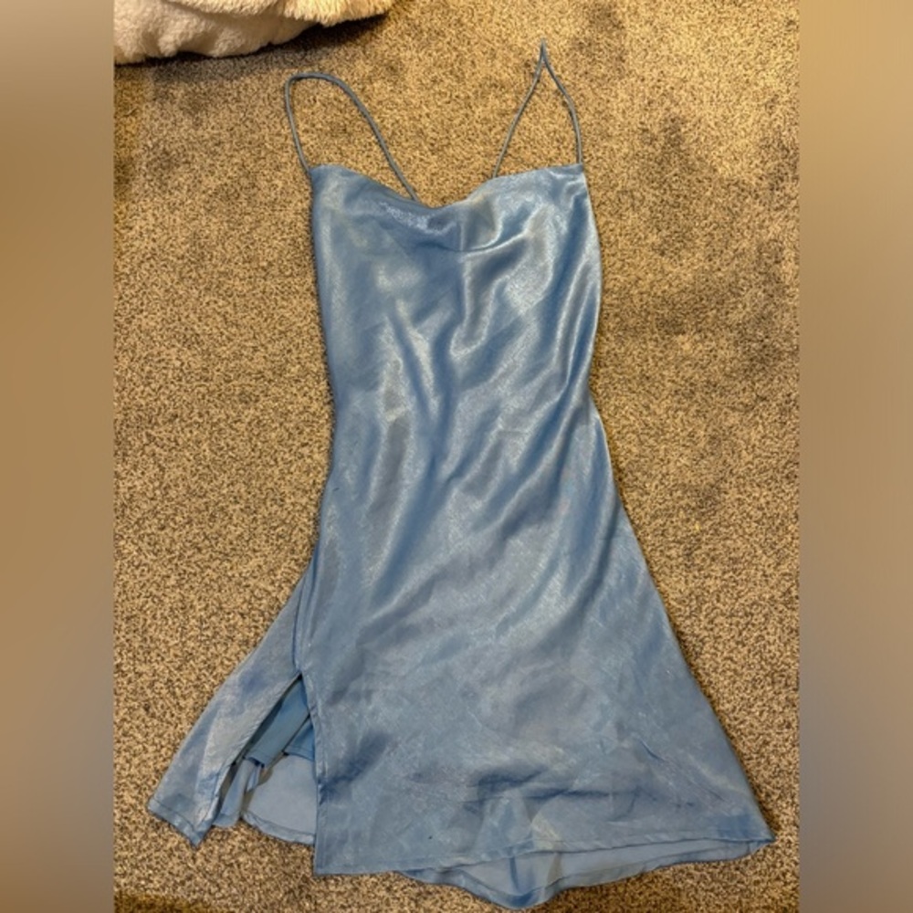 Lucy in the Sky Satin Mini Dress